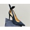Aquazzura Heel 9.5cm Bow Tie Pumps in Leather Suede Black 2024