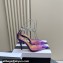 Aquazzura Heel 9.5cm Comet Pumps in PVC Purple 2024