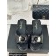 Chanel Heel 7.5cm Lambskin Platform Mules with Camellia Black 2024