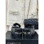 Chanel Heel 7.5cm Lambskin Platform Mules with Camellia Black 2024