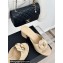 Chanel Heel 6.5cm Lambskin Mules with Camellia Beige 2024