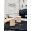 Chanel Heel 6.5cm Lambskin Mules with Camellia Beige 2024