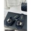 Chanel Heel 1.5cm Lambskin Mules with Camellia Black 2024