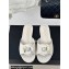 Chanel Heel 1.5cm Lambskin Mules with Camellia White 2024