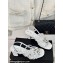 Chanel Heel 6cm Calfskin Quilting CC Logo Sandals White 2024