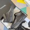 Chanel Calfskin Sneakers with Ankle Logo Top Quality Black 2024
