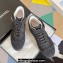 Chanel Denim Sneakers with Ankle Logo Top Quality Black 2024