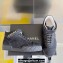 Chanel Denim Sneakers with Ankle Logo Top Quality Black 2024