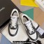 Chanel Calfskin CC Logo Sneakers Top Quality White/Black 2024