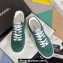 Chanel Suede Calfskin Logo Sneakers Top Quality Green 2024