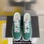 Chanel Suede Calfskin Logo Sneakers Top Quality Green 2024