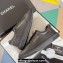 Chanel Calfskin Logo Sneakers Top Quality Black 2024