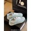 Chanel CC Logo Calfskin Sneakers G39978 Green 2024