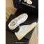 Chanel CC Logo Calfskin Sneakers G39978 White/Yellow 2024