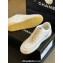Chanel CC Logo Calfskin Sneakers G39978 White/Yellow 2024
