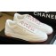 Chanel CC Logo Calfskin Sneakers G39978 White/Pink 2024