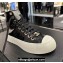 Chanel CC Logo Patent Calfskin High-top Sneakers G45561 Black 2024