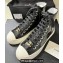 Chanel CC Logo Patent Calfskin High-top Sneakers G45561 Black 2024