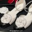 Chanel Mary Janes with Camellia and Ankle Strap White 2024