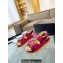 Chanel CC Logo Beach Sandals Star Patent Fuchsia Spring 2024