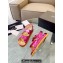Chanel CC Logo Beach Sandals Star Patent Fuchsia Spring 2024