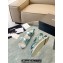 Chanel CC Logo Beach Sandals Star Patent Light Green Spring 2024