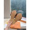 Louis Vuitton Mink Fur Lock It Flat Mules Coffee 2024