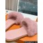 Louis Vuitton Mink Fur Lock It Flat Mules Pink 2024