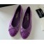 Chanel Suede Calfskin Ballet flats G02819 Purple 2024