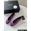 Chanel Suede Calfskin Ballet flats G02819 Purple 2024