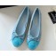 Chanel Suede Calfskin Ballet flats G02819 Blue 2024