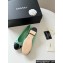 Chanel Calfskin & Grosgrain Ballet flats G02819 Turquoise/Black 2024