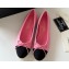 Chanel Calfskin & Grosgrain Ballet flats G02819 Pink/Black 2024