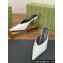 Gucci Heel 8.5cm crystal-embellished Satin Mules White 2024