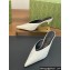 Gucci Heel 8.5cm crystal-embellished Satin Mules White 2024