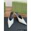 Gucci Heel 8.5cm crystal-embellished Satin Mules White 2024