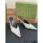 Gucci Heel 8.5cm crystal-embellished Satin Mules White 2024