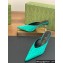Gucci Heel 8.5cm crystal-embellished Satin Mules Green 2024