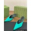 Gucci Heel 8.5cm crystal-embellished Satin Mules Green 2024