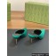 Gucci Heel 8.5cm crystal-embellished Satin Mules Green 2024