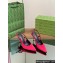 Gucci Heel 8.5cm crystal-embellished Satin Slingback Pumps Red 2024
