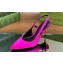 Gucci Heel 8.5cm crystal-embellished Satin Slingback Pumps Fuchsia 2024