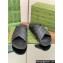 Gucci Criss-cross Rubber Women/Men Slide Sandals Black 2024