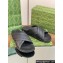 Gucci Criss-cross Rubber Women/Men Slide Sandals Black 2024