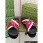 Gucci Criss-cross Rubber Women/Men Slide Sandals Logo White/Red/Green 2024