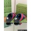 Gucci Criss-cross Rubber Women/Men Slide Sandals Red/Blue 2024