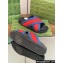 Gucci Criss-cross Rubber Women/Men Slide Sandals Red/Blue 2024