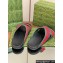 Gucci Criss-cross Rubber Women/Men Slide Sandals Logo Red/Green 2024