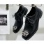 Balenciaga BB Lace-up Men's Derby shoes in black brushed calfskin Black 2024