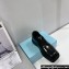 Prada Brushed leather Women/Men derby shoes 2EG427 Black 2024